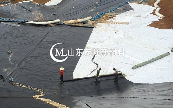 《菏泽曹县垃圾发电厂》土工布、土工膜施工